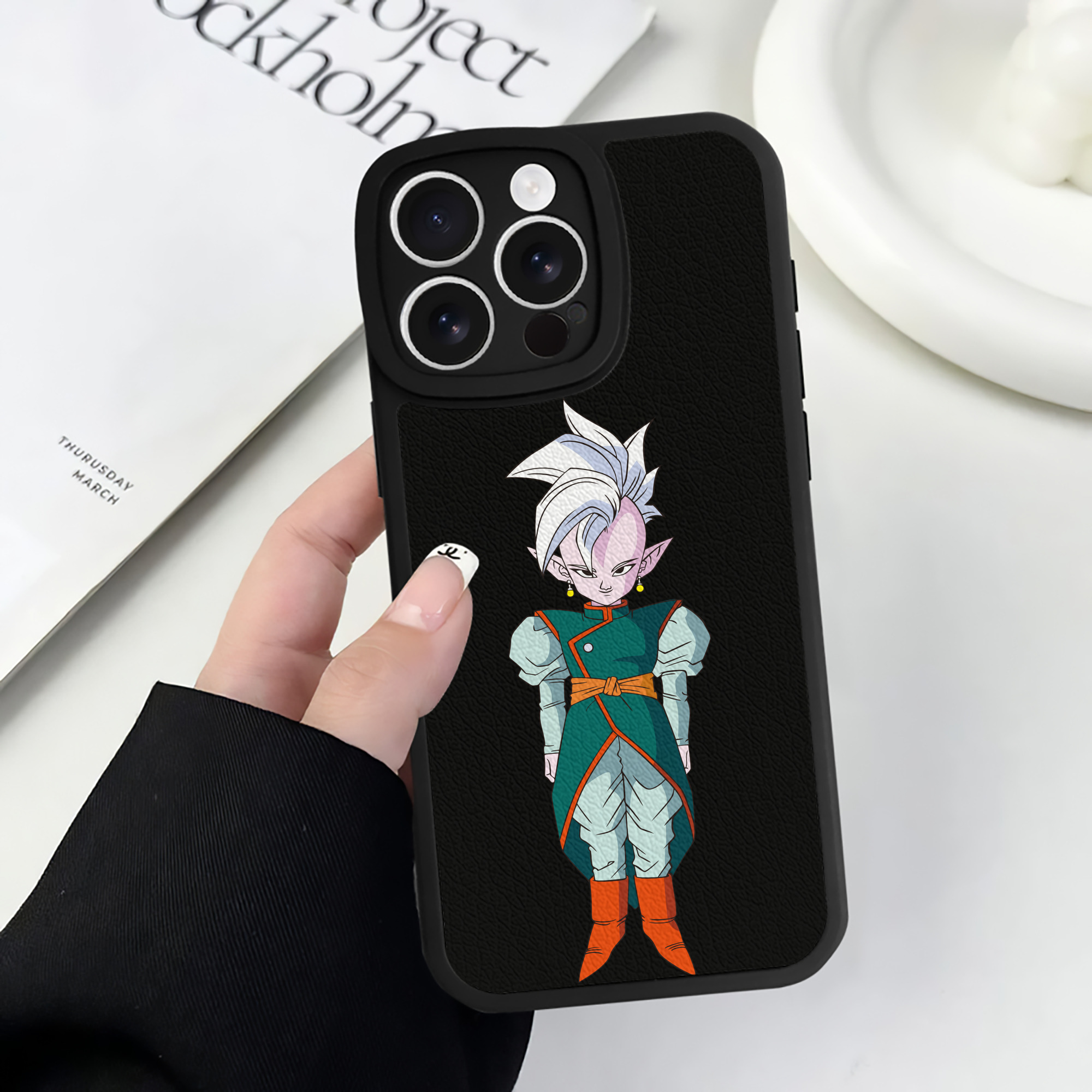 （画像用） ドラゴンボール DRAGON BALL 【iPhone 16シリーズ対応】シリコンスマホケース（レザー調） 材質：シリコン